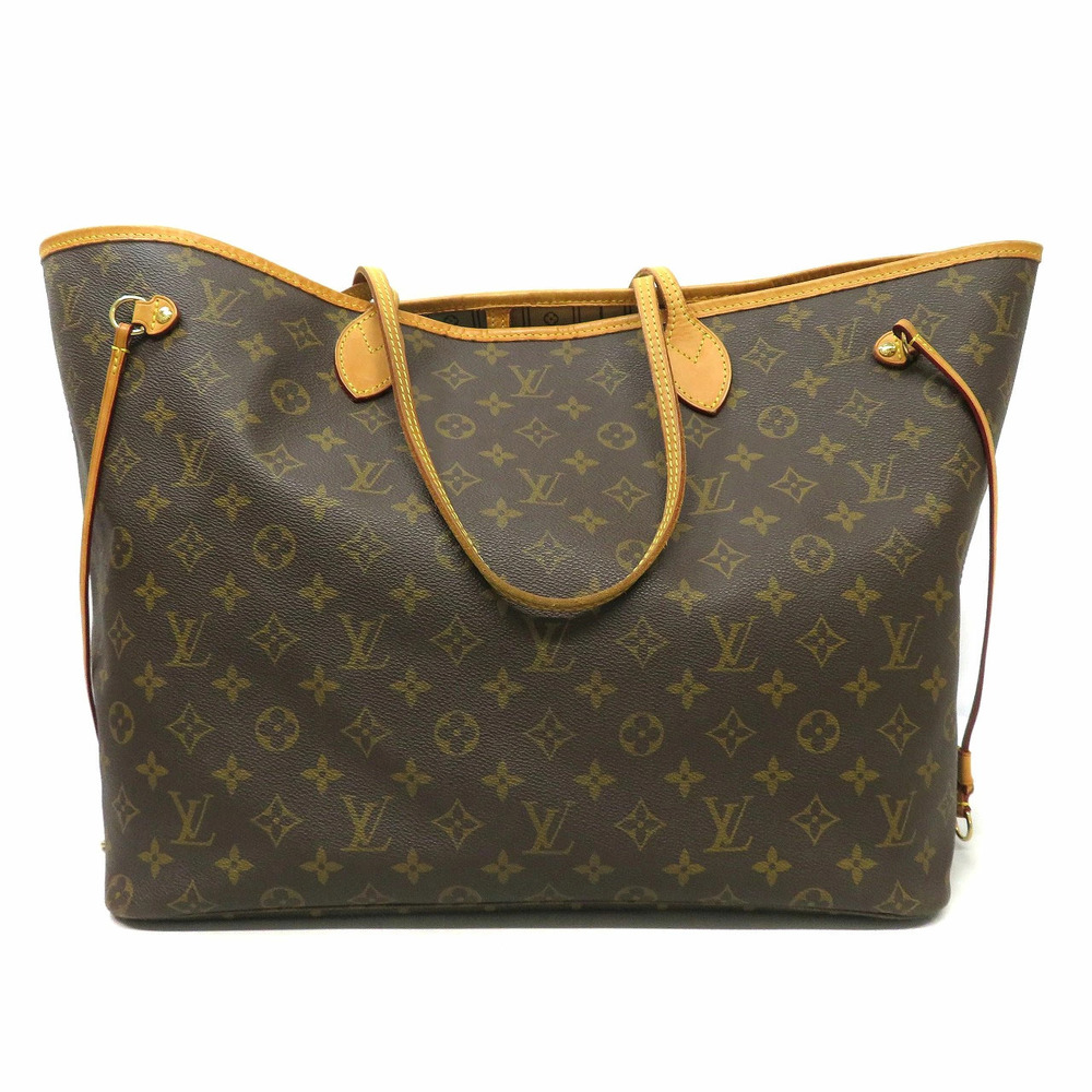 Louis Vuitton Neverfull Shoulder Bag Brown